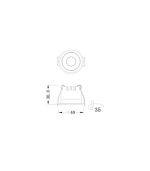 LS451 B Hareketli Led Spot Trafolu 3W Epistar COB LED (3000K) - Görsel 2